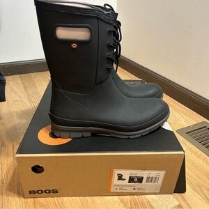 BOGS Amelia Lace Boots NEW Sz 9 Women’s Winter Snow Rain Waterproof Lace Up